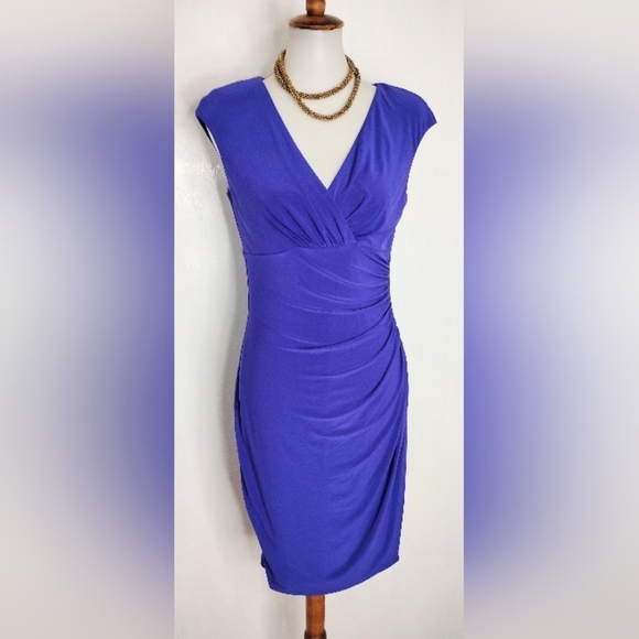 PURPLE RALPH LAUREN RETRO DRESS - Picture 4 of 8